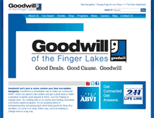 Tablet Screenshot of goodwillfingerlakes.org